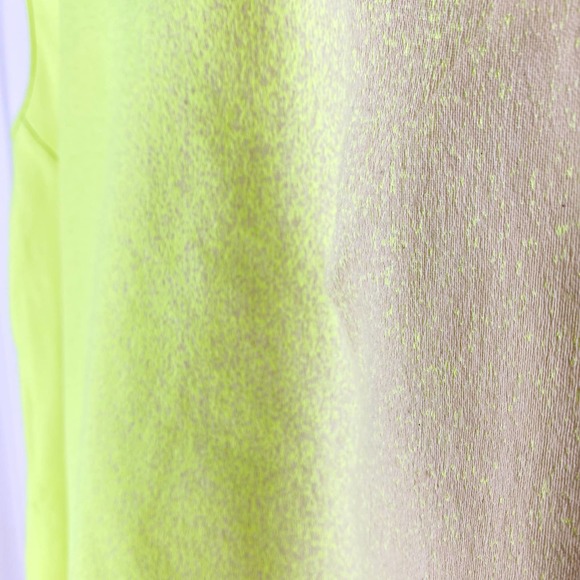 Martel NYC Tank Top Neon Yellow Gradient Scoop Neck SS2015 L - Picture 6 of 9